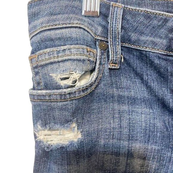 Joe's Jeans Kelly Distressed Medium Wash Blue Denim The Skinny Jeans Size 27 - Picture 11 of 13